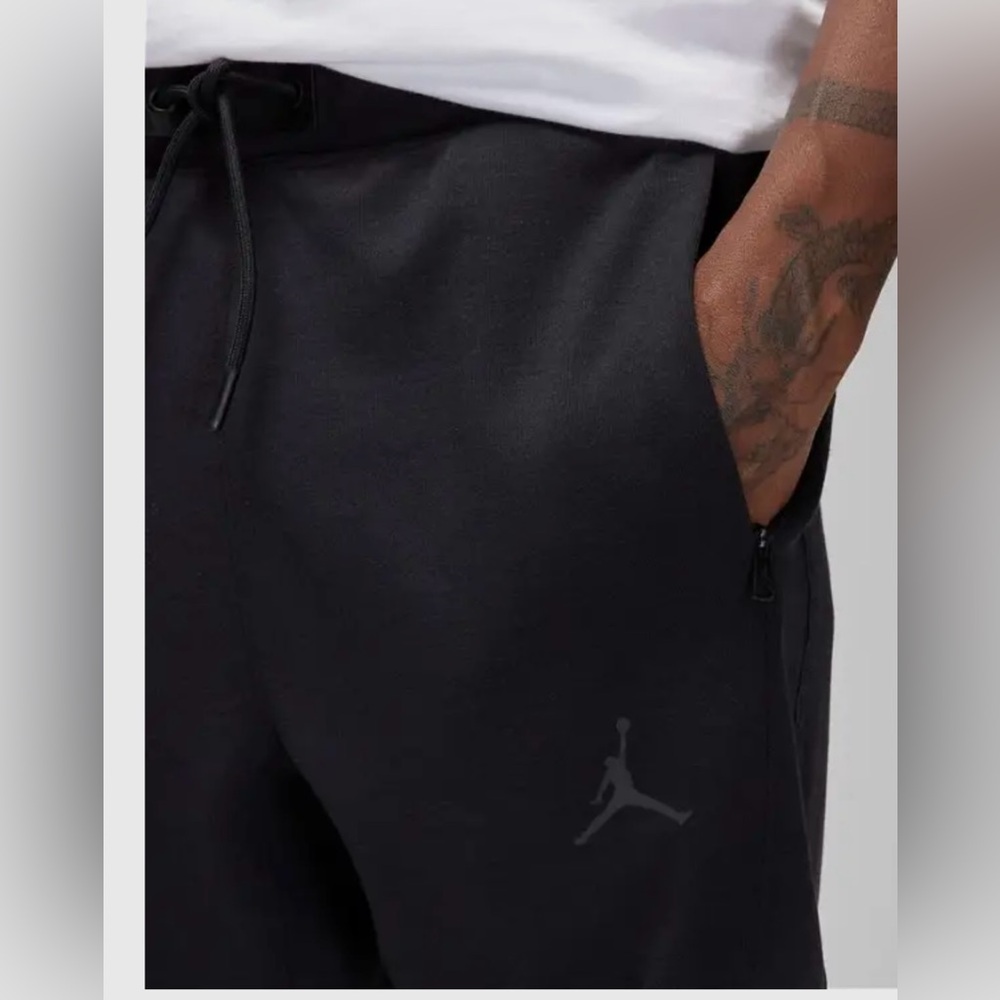Nike Air Jordan Jumpman Black Logo Sweatpants Joggers - Picture 1 of 10